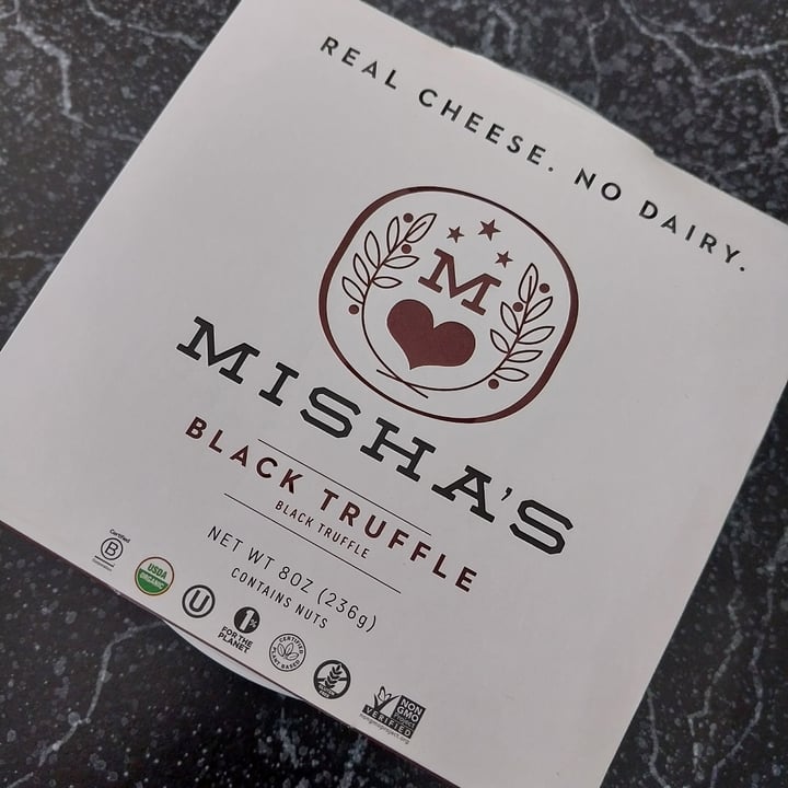 photo of Misha’s Kind Foods Black truffle Non Dairy Cheese shared by @ohgeorgia on  28 Apr 2024 - review