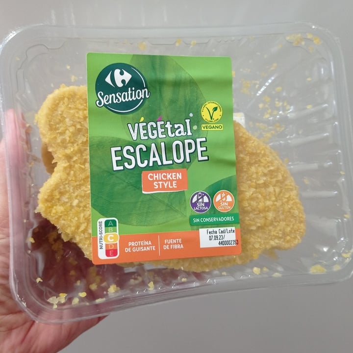 photo of Carrefour Veggie Escalope vegano empanado Chicken Style shared by @txaranga on  25 Mar 2024 - review