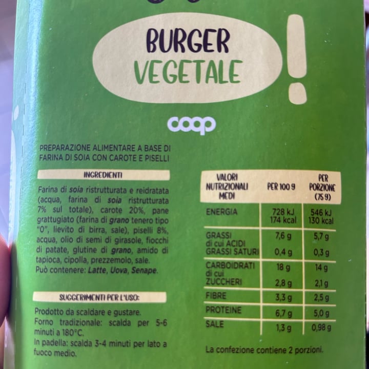 photo of Coop Burger Vegetale shared by @aliic on  25 Sep 2023 - review