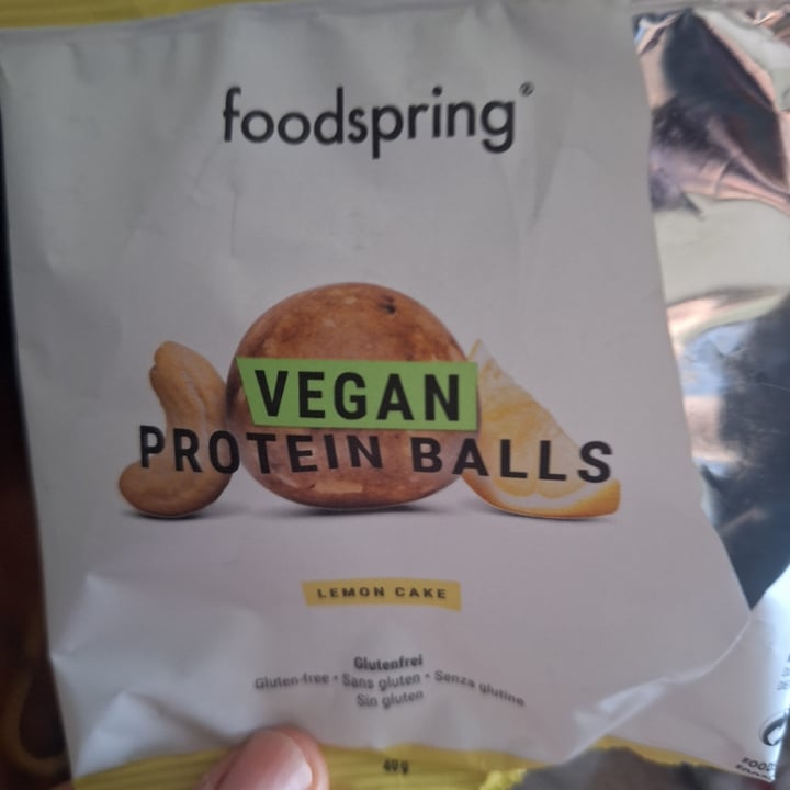 photo of Foodspring Vegan Protein Balls (Lemon Cake) shared by @lorychan78 on  29 Apr 2024 - review