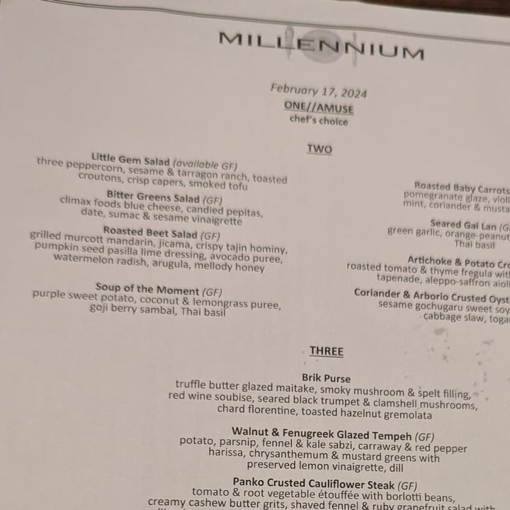 photo of Millennium Little Gem Salad shared by @regimack on  03 Mar 2024 - review