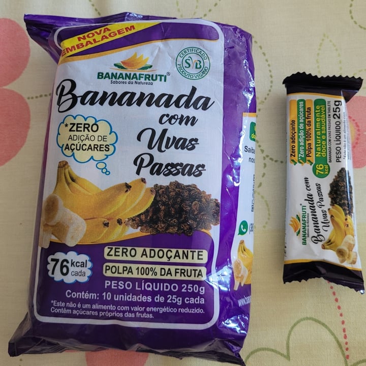 photo of Bananafruti Bananada com uvas passas shared by @dricamoniz on  15 Oct 2023 - review