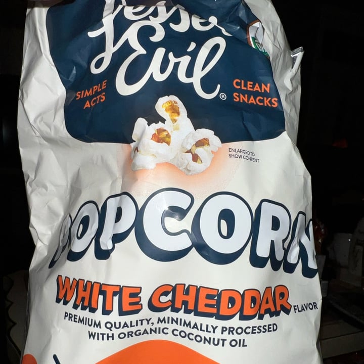 photo of Lesser Evil Snacks White Cheddar Popcorn shared by @allycat38 on  23 Dec 2023 - review