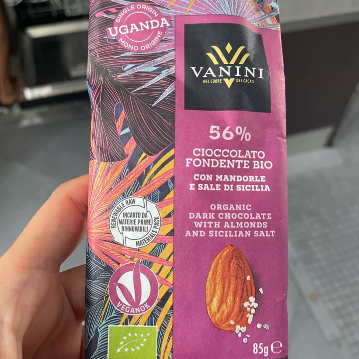 photo of Vanini cioccolato Fondente 56% Bio con Mandorle e Sale di Sicilia shared by @cri2 on  27 Aug 2025 - review