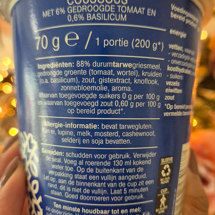 photo of Albert Heijn AH snack up couscous tomaat & basilicum shared by @ishara- on  20 Dec 2024 - review