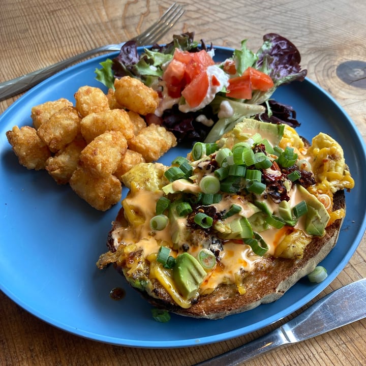 photo of Ox Eats Grass Chili Eggs and Avo Toast shared by @veggie-meg on  06 May 2024 - review