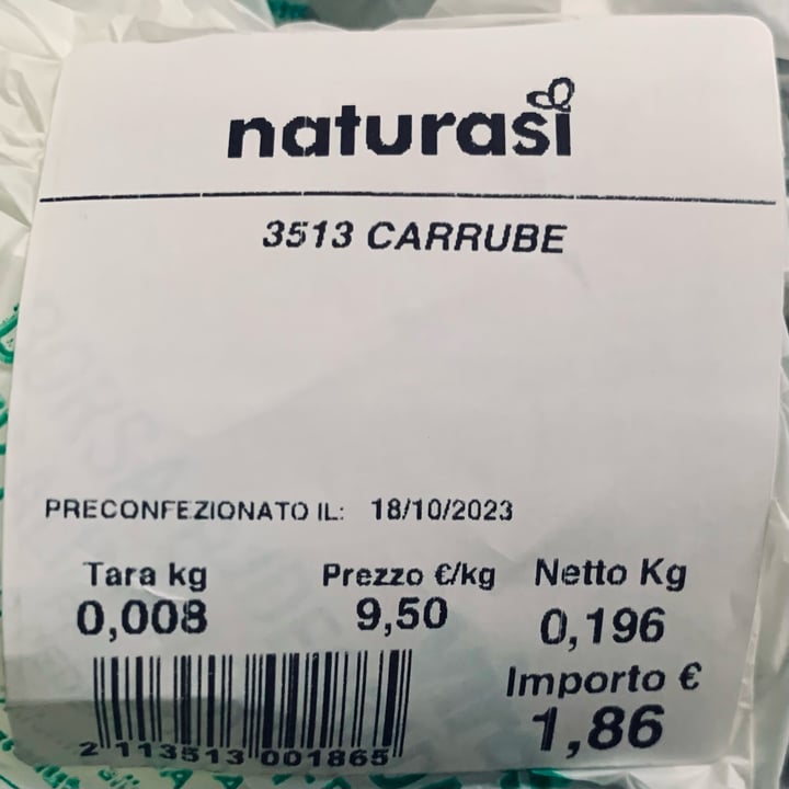 photo of Natura Sì carrube shared by @calcabrina on  09 Nov 2023 - review