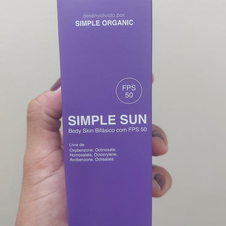 photo of Simple Organic Simple Sun shared by @julianamacedovet on  08 Sep 2023 - review