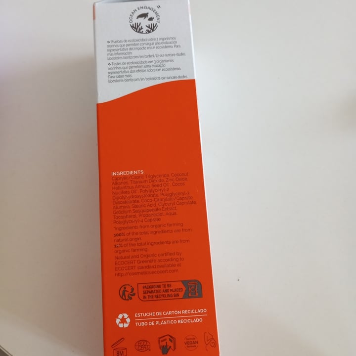 photo of Laboratories de Biarritz  Spray Solare Alga Maris Visage & Corps shared by @lorriols on  12 Sep 2025 - review