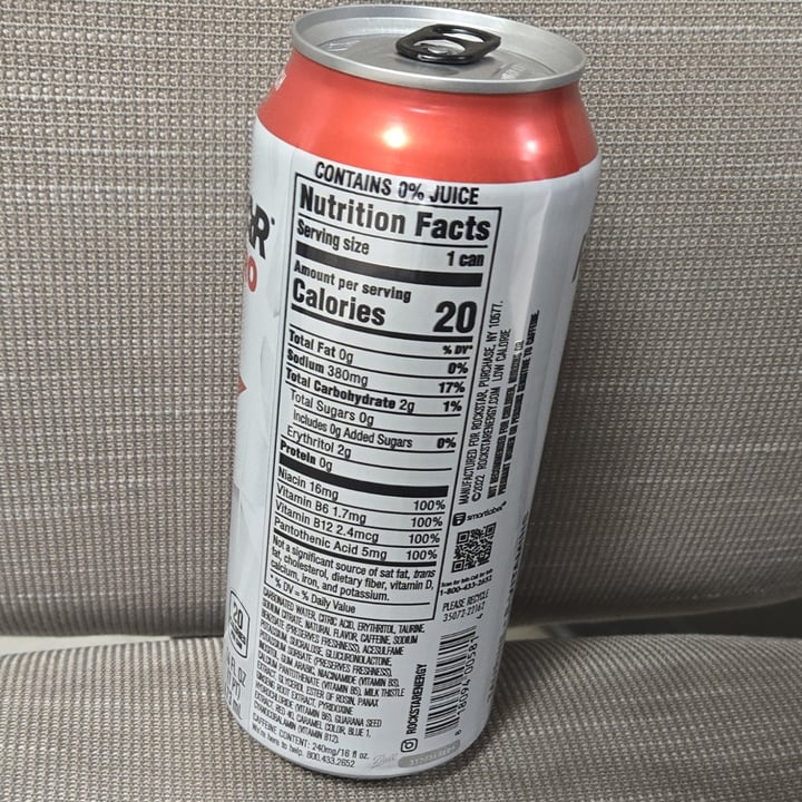 photo of Rockstar Energy Pure Zero Fruit Punch shared by @teknevra on  21 Jun 2024 - review