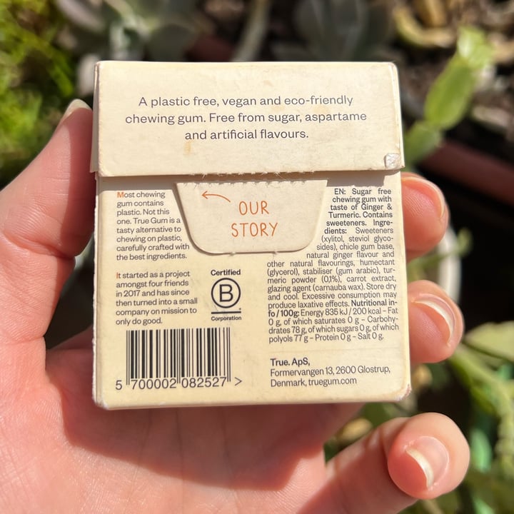 photo of True Gum Ginger & Turmeric Gum shared by @annamiou on  12 Oct 2025 - review