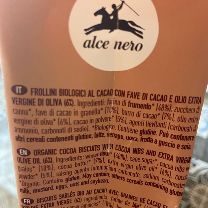 photo of Alce Nero Frollini Al Cacao Con Fave Di Cacao shared by @aledece on  03 Sep 2023 - review
