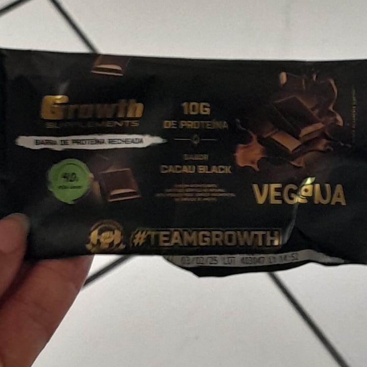 photo of Growth Supplements Barra De Proteína Cacau Black shared by @arianev3g on  05 Oct 2024 - review
