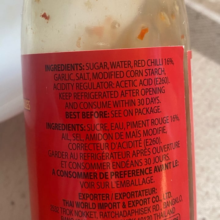 photo of Cock brand sweet chili sauce for chicken shared by @alltingarnej on  17 Nov 2024 - review