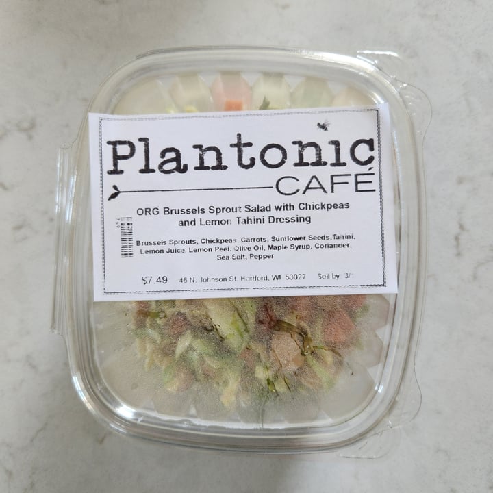 photo of Plantonic Cafe Brussel Sprout Salad shared by @rosieb33 on  04 Mar 2024 - review