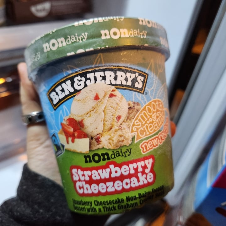 photo of Ben & Jerry's Non Dairy Strawberry Cheezecake shared by @theveganwitch13 on  06 Mar 2024 - review