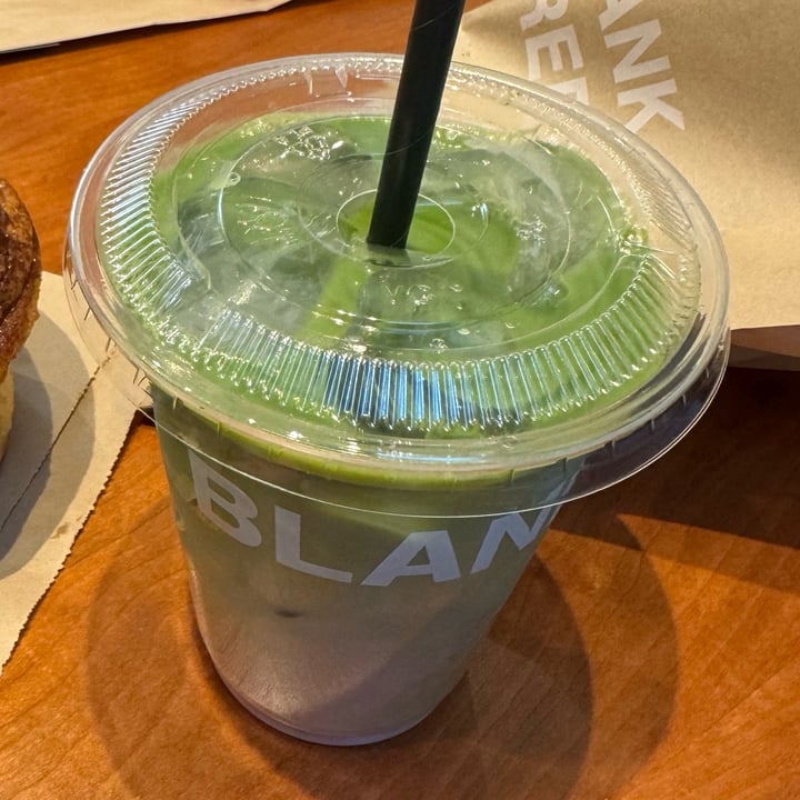 photo of Blank Street Coffee Iced Blueberry Matcha shared by @pkplantbased on  08 Feb 2025 - review