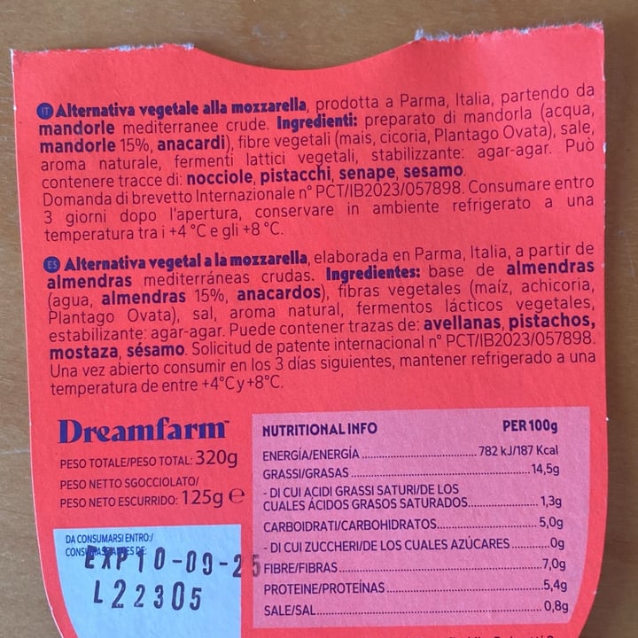 photo of Dream Farm mozzarella dream farm shared by @ema79 on  25 Aug 2025 - review