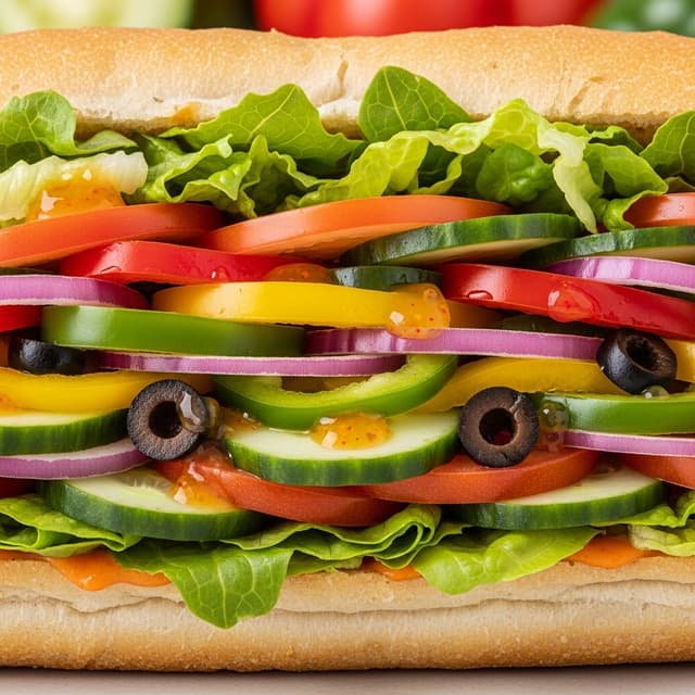 Photo of the dish “Veggie Delite Sub (Veganised)”