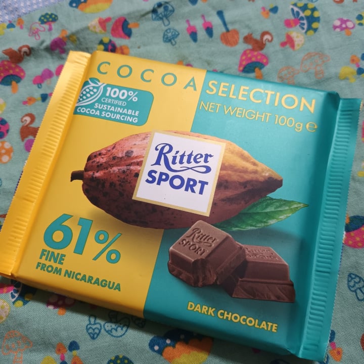 photo of Ritter Sport Cioccolato Con Cacao Da Nicaragua 61% shared by @vegananu on  19 Sep 2023 - review