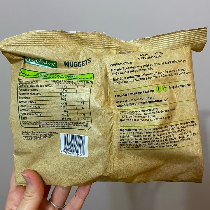 photo of Vegetalex Nuggets 100% vegetal shared by @lilanovel on  18 Mar 2024 - review