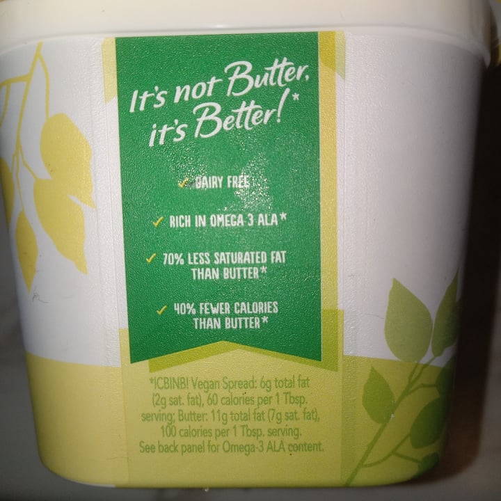 photo of I Can't Believe It's Not Butter! I Cant Believe Its Not Butter! It’s Vegan (45% Vegetable Oil Spread) shared by @zanymary on  25 Jan 2024 - review