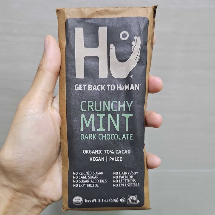 photo of Hu Kitchen Crunchy Mint Dark Chocolate shared by @akanksha-r on  28 Apr 2024 - review