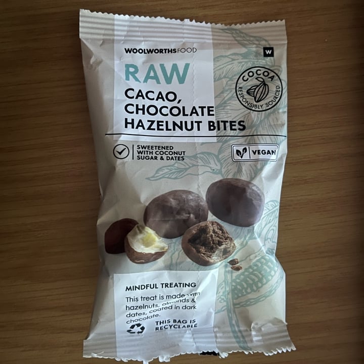 photo of Woolworths Cacao, Chocolate Hazelnut Bites shared by @alline on  25 Jan 2024 - review