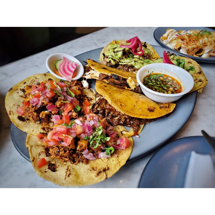 photo of Rosalinda Restaurant Taco Platter shared by @vagrantvegan on  07 Sep 2023 - review