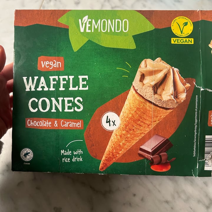 photo of Vemondo vegan waffle cones caramel shared by @terryble89 on  31 Jan 2024 - review
