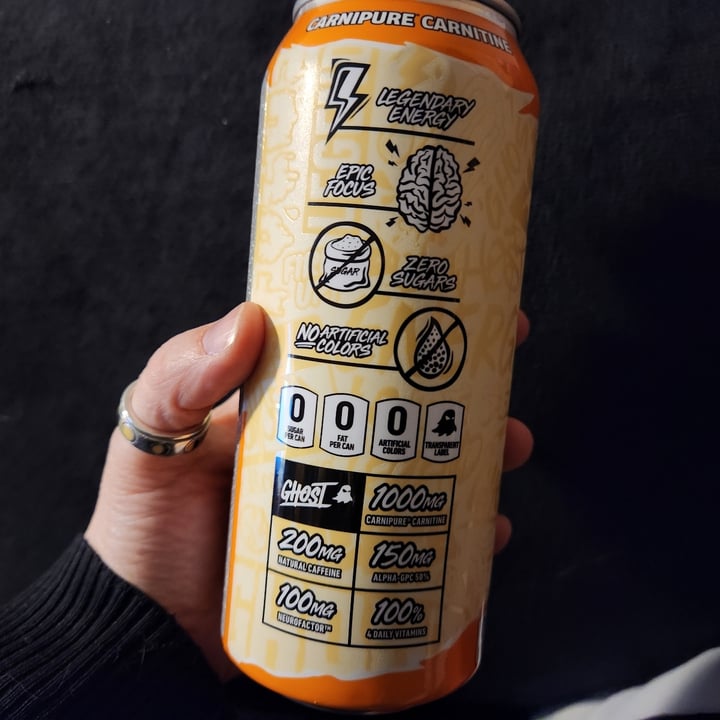 photo of Ghost Orange Cream Energy Drink shared by @theveganwitch13 on  27 Mar 2024 - review