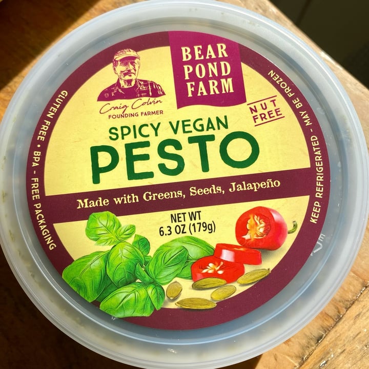 photo of Bear Pond Farm Spicy Vegan Pesto shared by @sandrews on  16 Feb 2024 - review