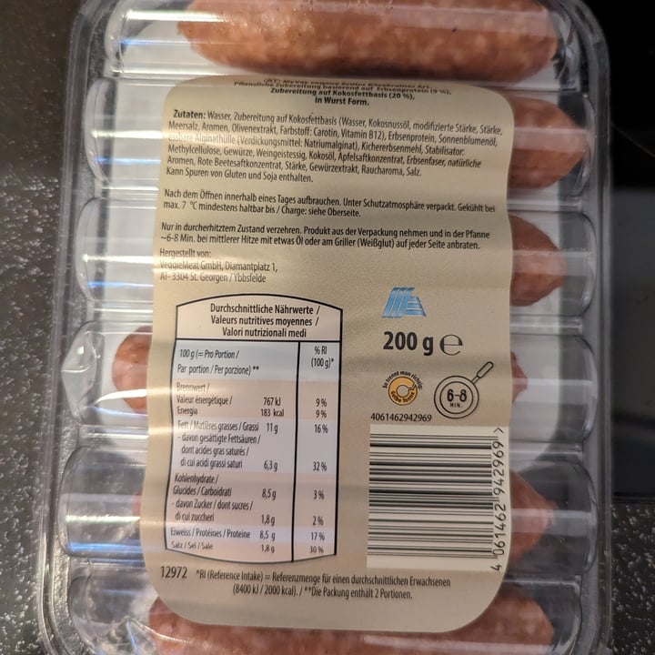 photo of MyVay Vegane Griller Käsekrainer Art shared by @petpet on  23 Apr 2024 - review