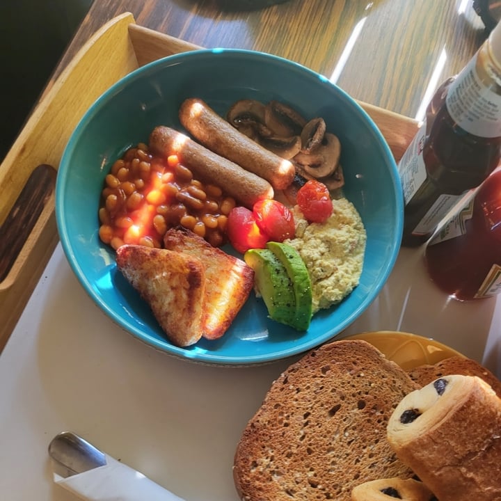 photo of The Base Vegan Retreat Animal Sanctuary Cooked Breakfast shared by @johnboat on  17 Sep 2025 - review