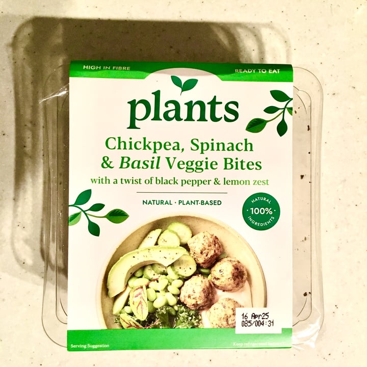 photo of Plants Chickpea, Spinach and Basil Veggie Bites shared by @salsedine on  06 Apr 2025 - review
