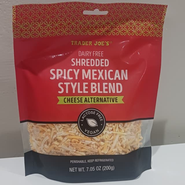 Dairy-Free Shredded Spicy Mexican Style Blend Cheese Alternative