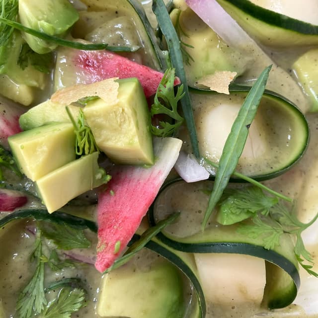 Photo of the dish “Aguachile De Palmitos”