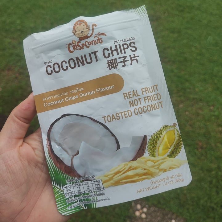 photo of Crispconut Coconut Chips Durian Flavour shared by @littleredmushroom on  29 Sep 2025 - review