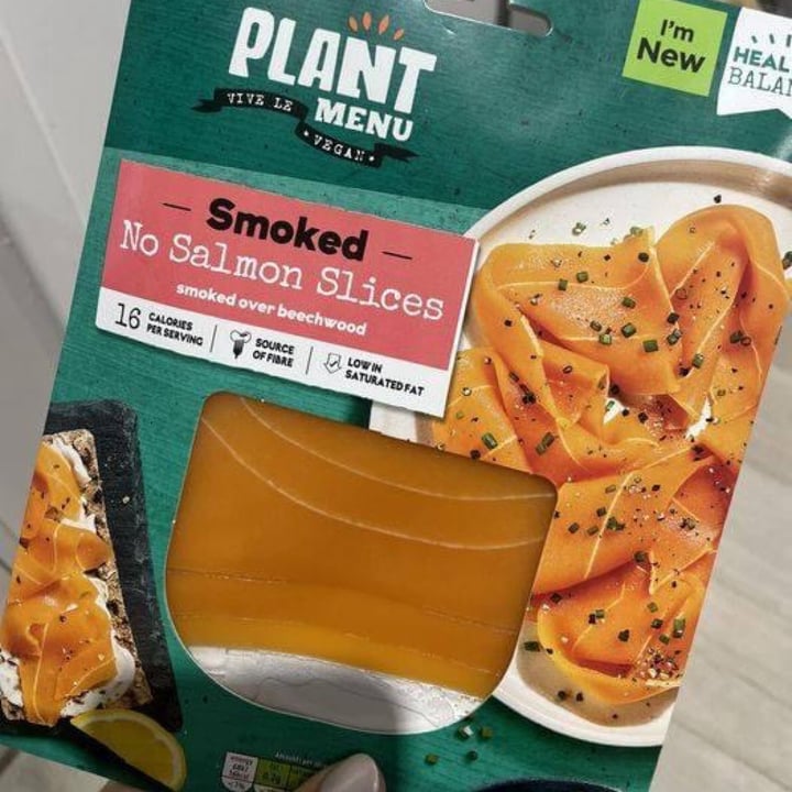 photo of Plant Menu Smoked No Salmon Slices shared by @manelin on  08 Jan 2024 - review