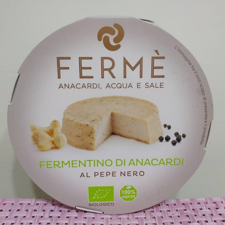 photo of Fermé Fermentino di anacardi al pepe nero shared by @lavinias on  18 Jan 2024 - review