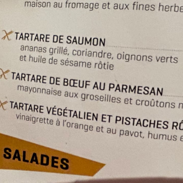 photo of Restaurant Chez Fabien Inc Tartare végétalien et pistaches rôties shared by @maryanarch on  17 May 2024 - review