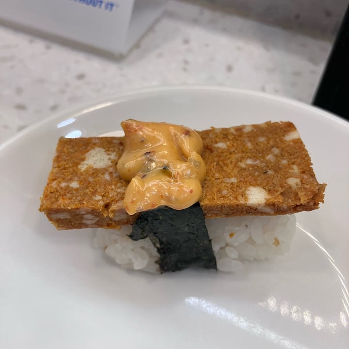 photo of Saute Sushi Spicy otah nigiri shared by @veganhubby on  05 Oct 2023 - review