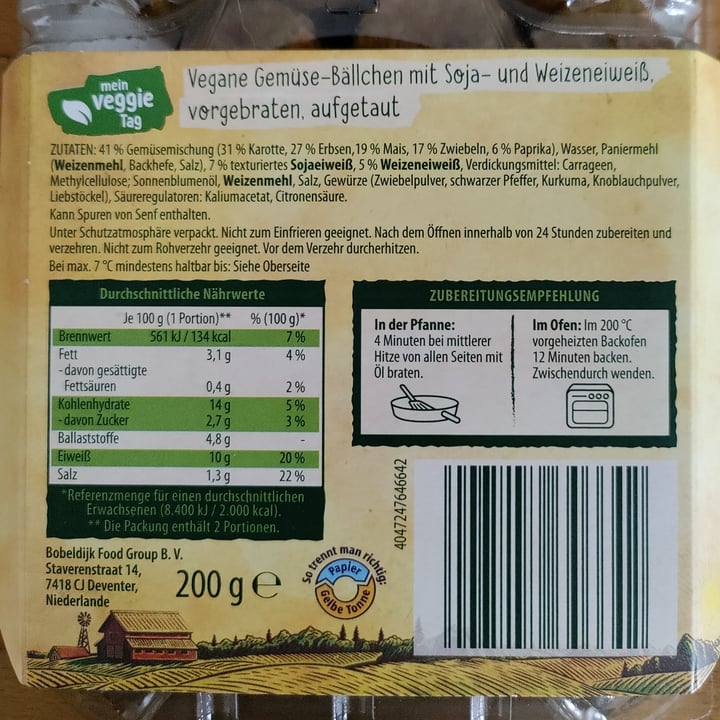 photo of Mein Veggie Tag Vegane Gemüsebällchen shared by @amelievegan on  25 Sep 2023 - review