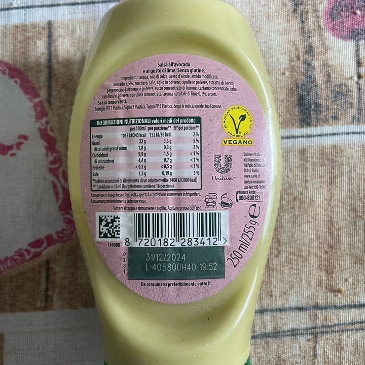 photo of Calvé avocado & citroen shared by @satanachia on  21 Jun 2024 - review