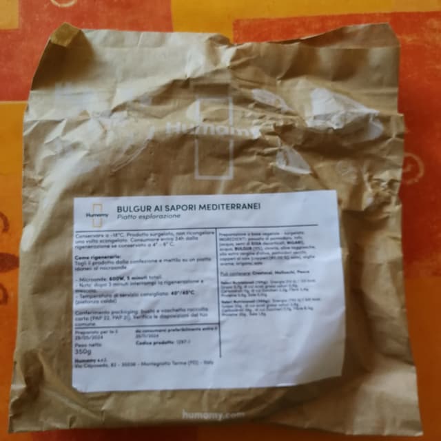 bulgur ai sapori mediterranei from Humamy - Vegan Product Reviews ...
