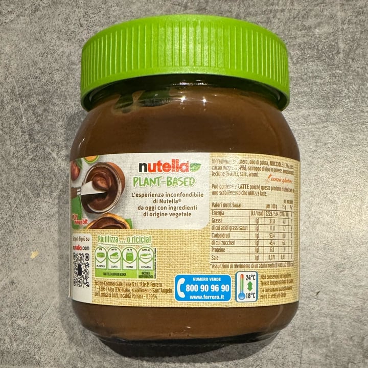 photo of Nutella Nutella Plant Based shared by @giorgiamk on  19 Dec 2024 - review