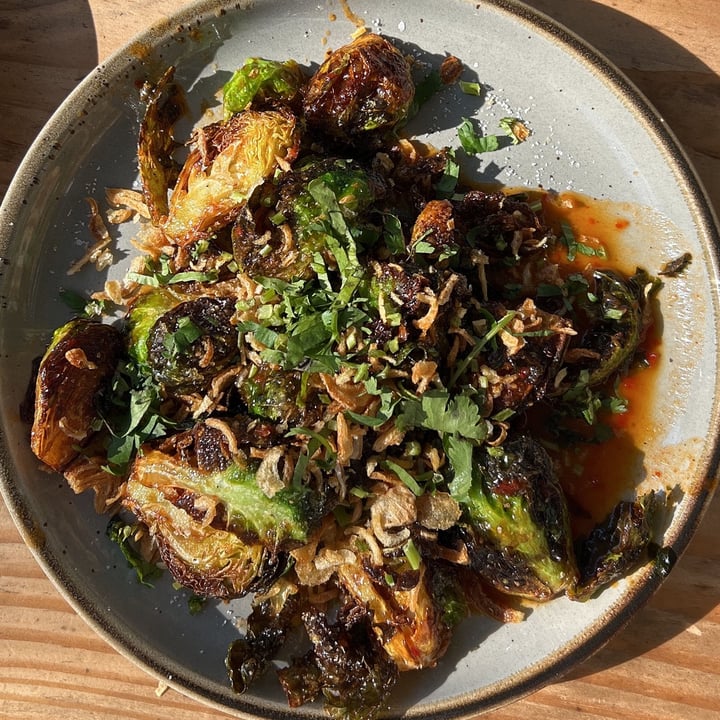 photo of Mestizo Brussels Sprouts in Chili Pineapple Sauce shared by @herbivoracious on  19 Apr 2024 - review