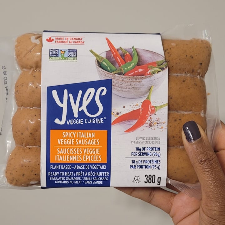 photo of Yves Veggie Cuisine Spicy Italian Veggie Sausages shared by @theveglife on  22 Sep 2023 - review