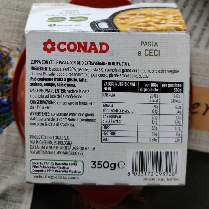photo of Conad Pasta e ceci shared by @lucianothecat on  13 Dec 2023 - review