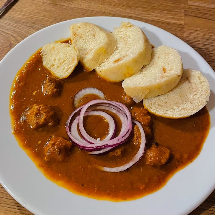 photo of Sociální bistro Střecha Beer Goulash With Dumplings shared by @katelouisepowell on  21 Mar 2024 - review